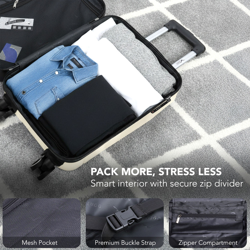 20" Jetset Cabin Suitcase - Ivory