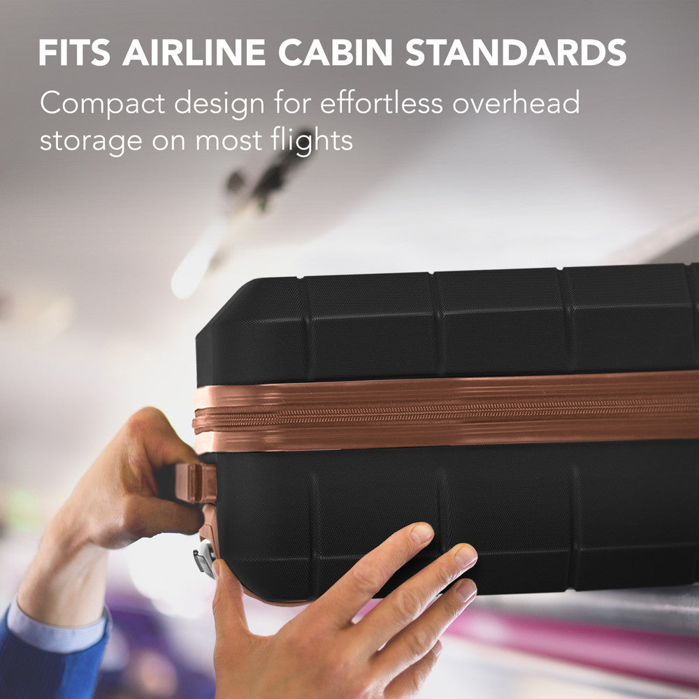 15" Jetset Cabin Bag - Black & Brown