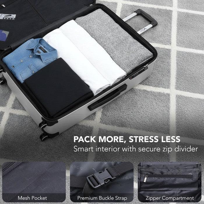 28" Jetset Large Suitcase - Silver