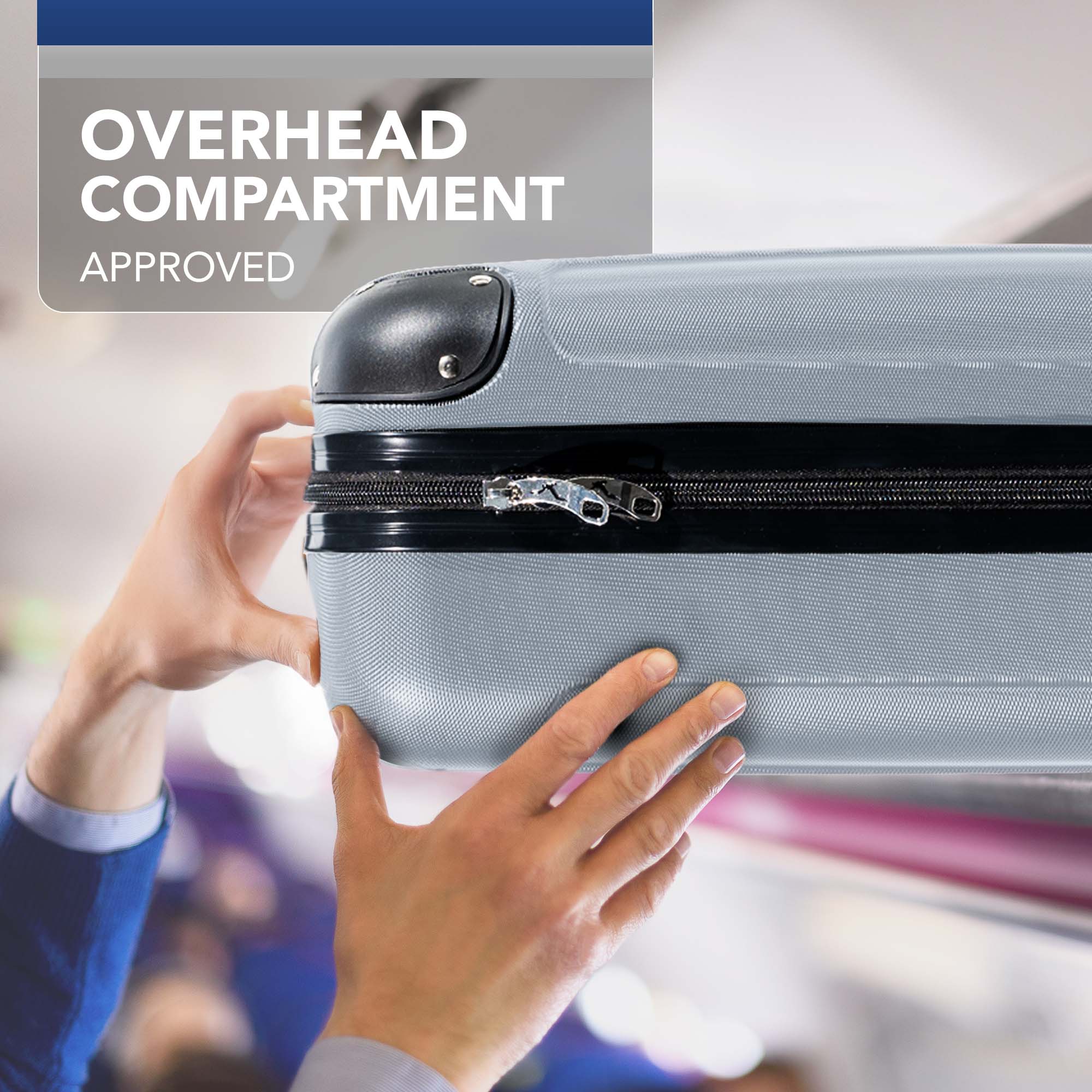 40cm Skywander Underseat Cabin Bag - Silver