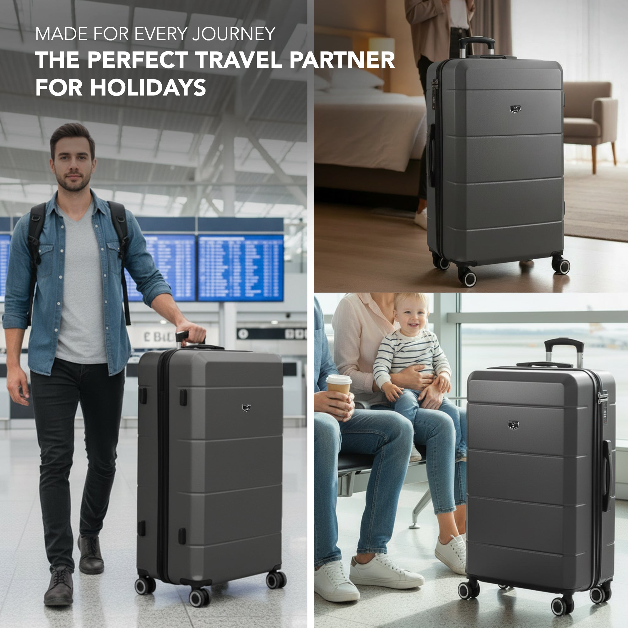 32" Jetset XL Suitcase - Gunmetal