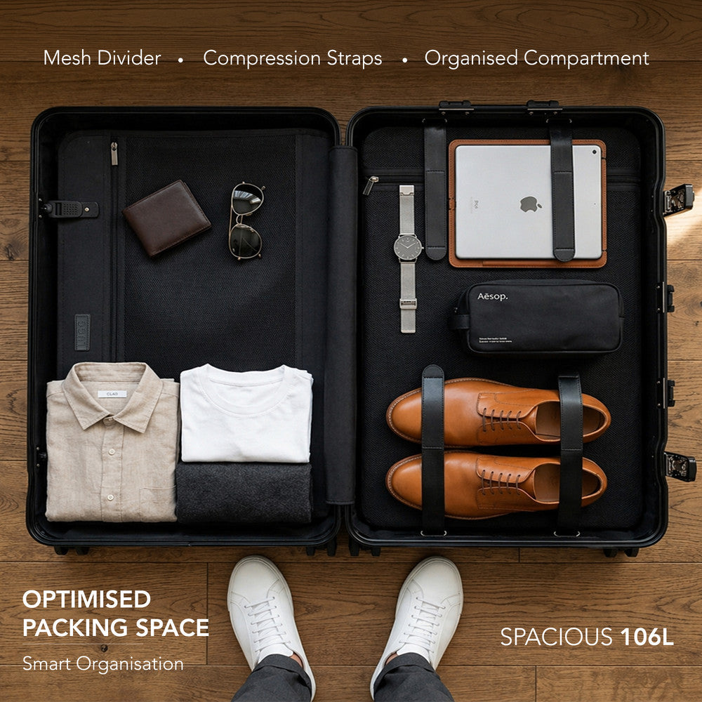 LUGG Solo Explorer 28" Hard Shell Suitcase 75x52x31cm 5yr Warranty Gold
