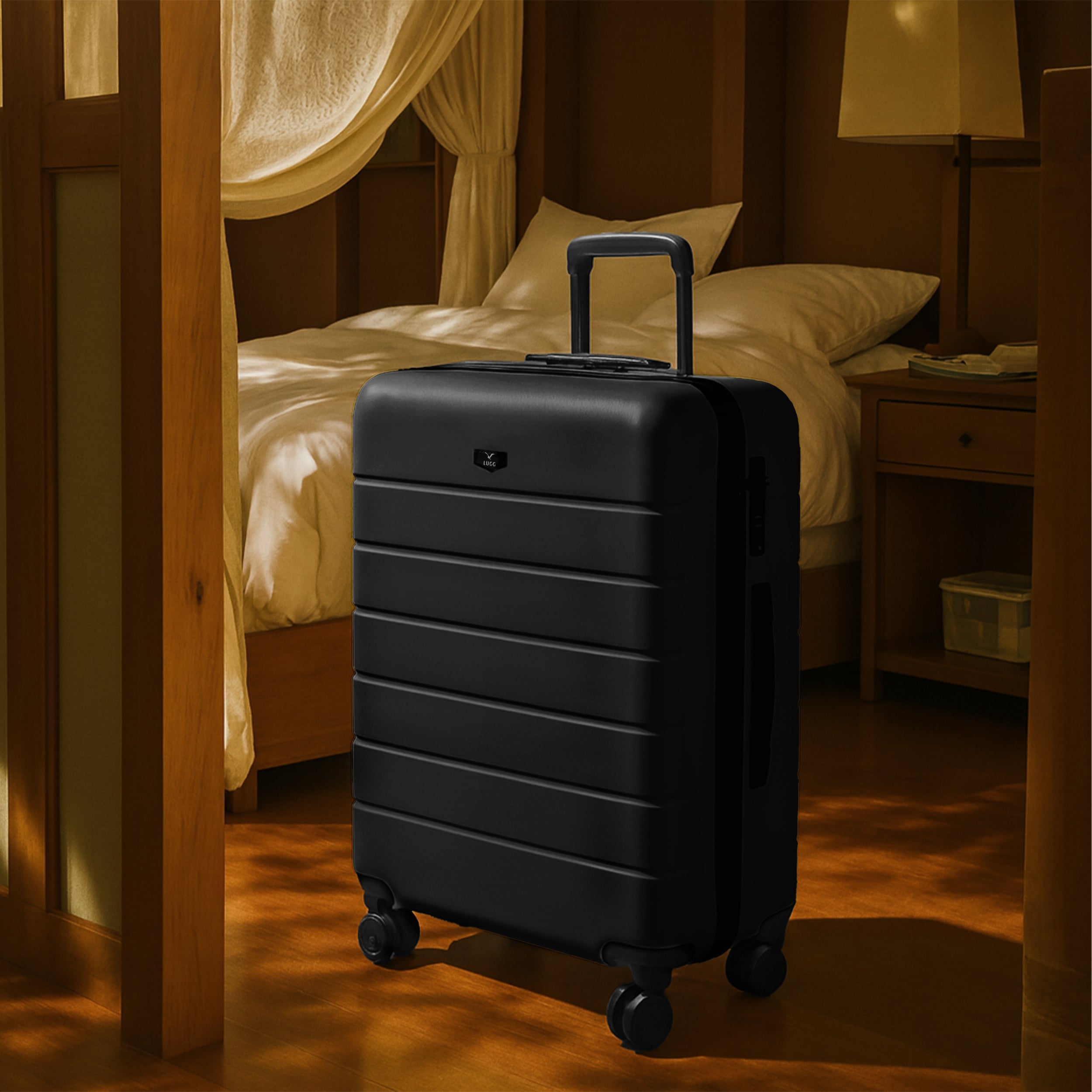 Lugg Flex 28" Suitcase in Black