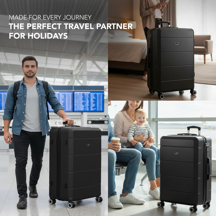 28" Jetset Large Suitcase - Black