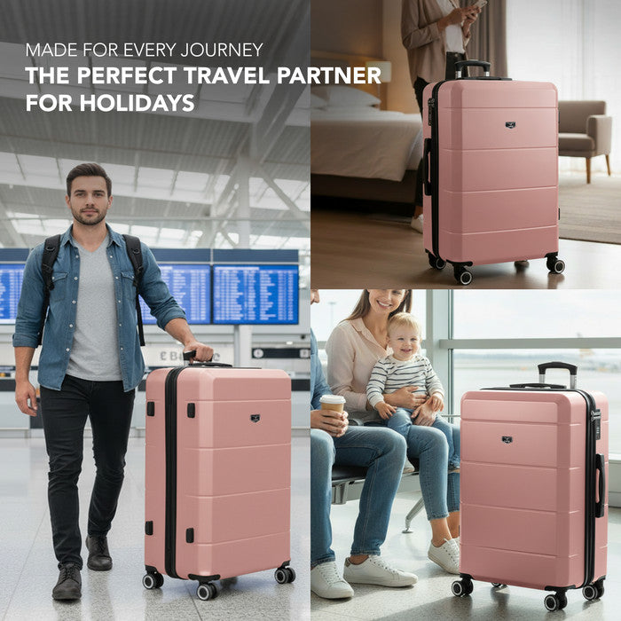 28" Jetset Large Suitcase - Rose Gold