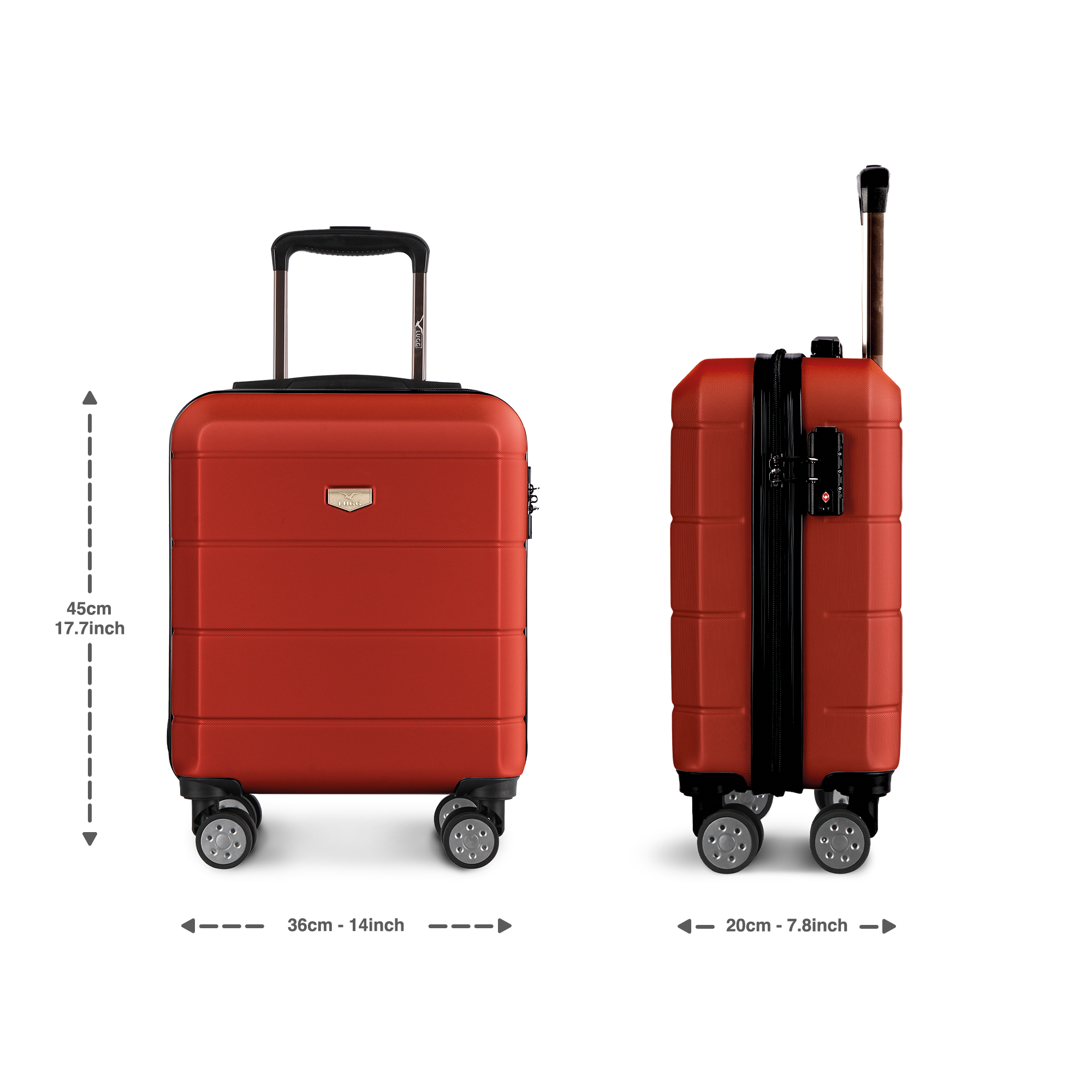 Jetset 15" Underseat Suitcase in Red