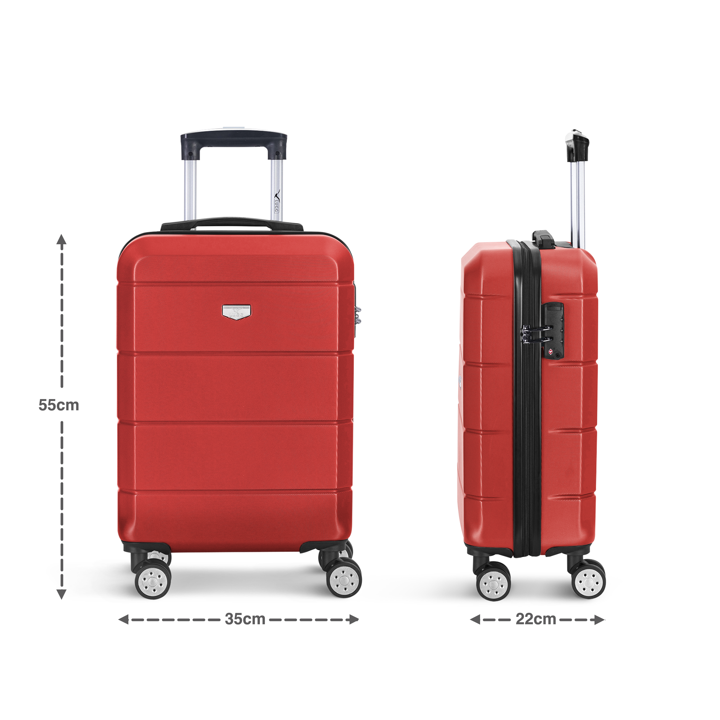 Jetset 20" Cabin Suitcase in Red