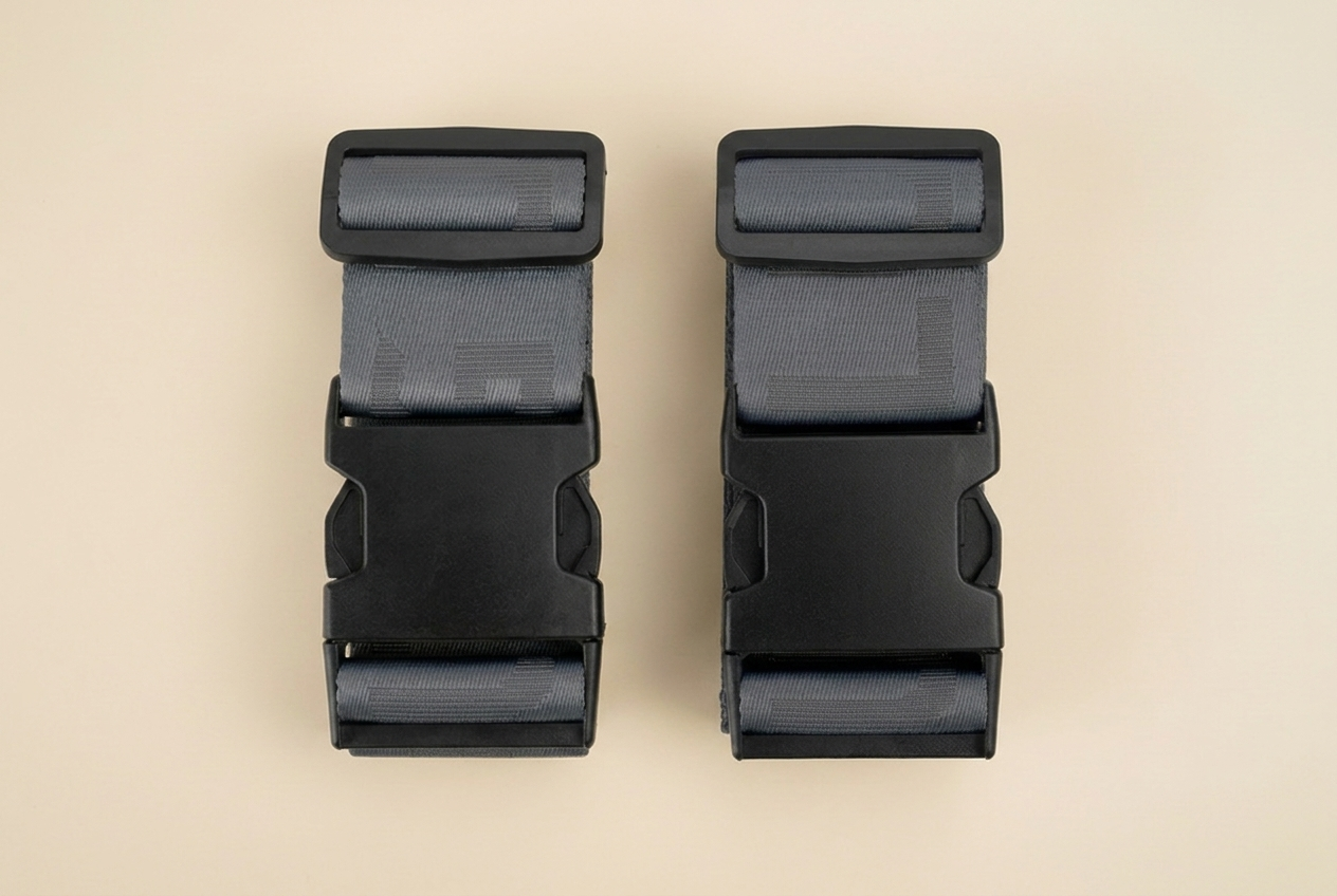 Luggage Straps Gunmetal