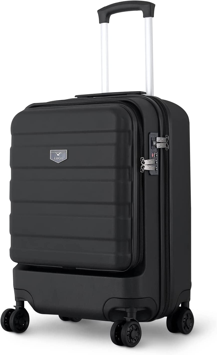 ABS Hard Shell Suitcase with Front Pocket